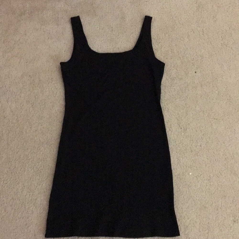 Black short bodycon dress